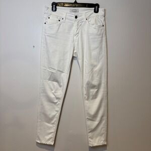 Principle Denim‎ Innovators Womens White Skinny Jeans USA Made Size 27